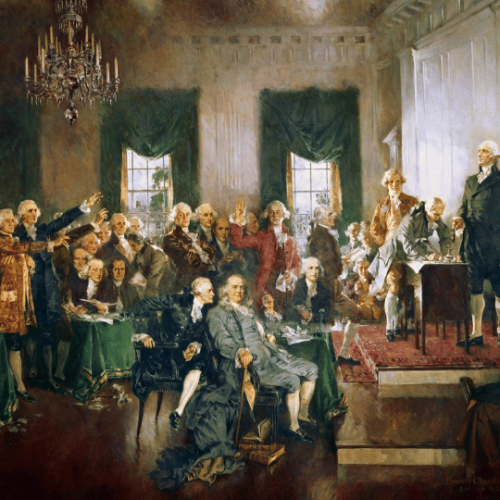 The signing of the U.S. Constitution